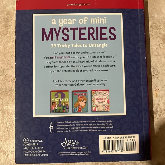 American Girl. A Year of Mini Mysteries book. - Picture 16 of 16